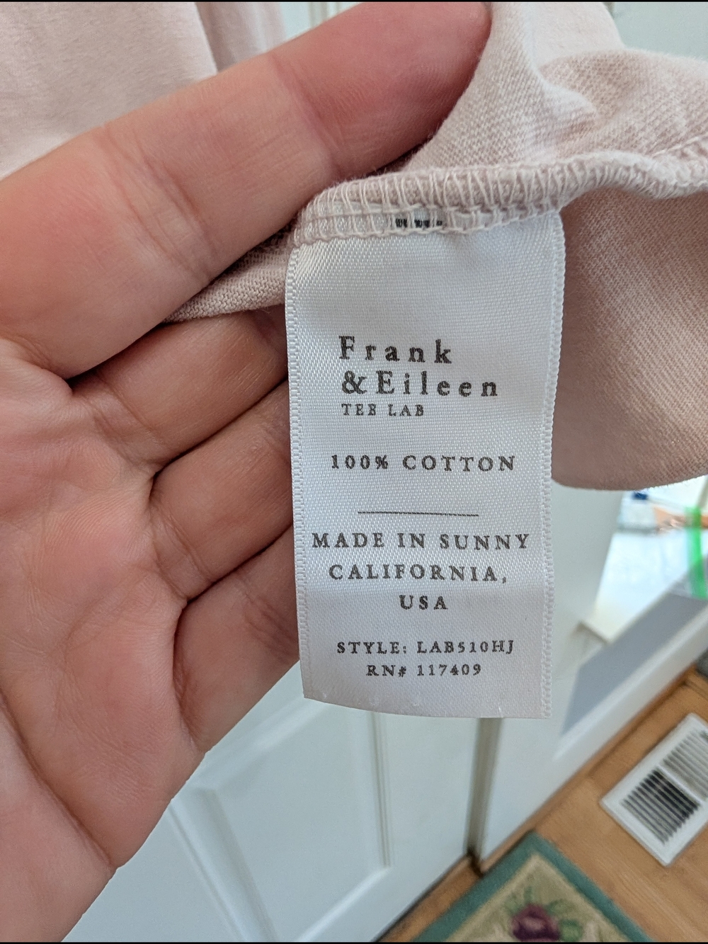Frank & Eileen Popover Henley Light Pink - Picture 7 of 8